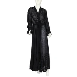 Islamic clothing women open abaya turkish islamic cardigan robe slim fit wholesale open women muslim long dress dubai