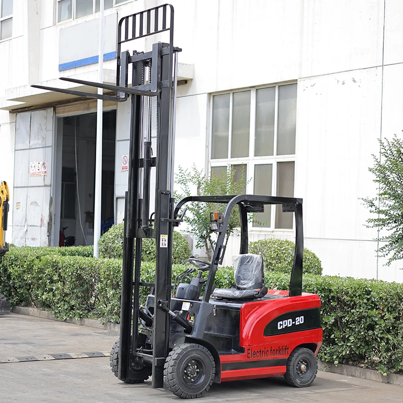 Economic electric fork lifts 1000kg 1500kg full electrical pallet stacker forklift with battery charger