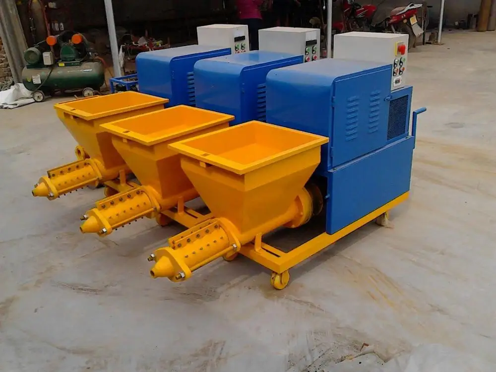 
cement mortar plaster machine/gypsum putty spraying pump machine Gypsum Plaster Spraying Machine 