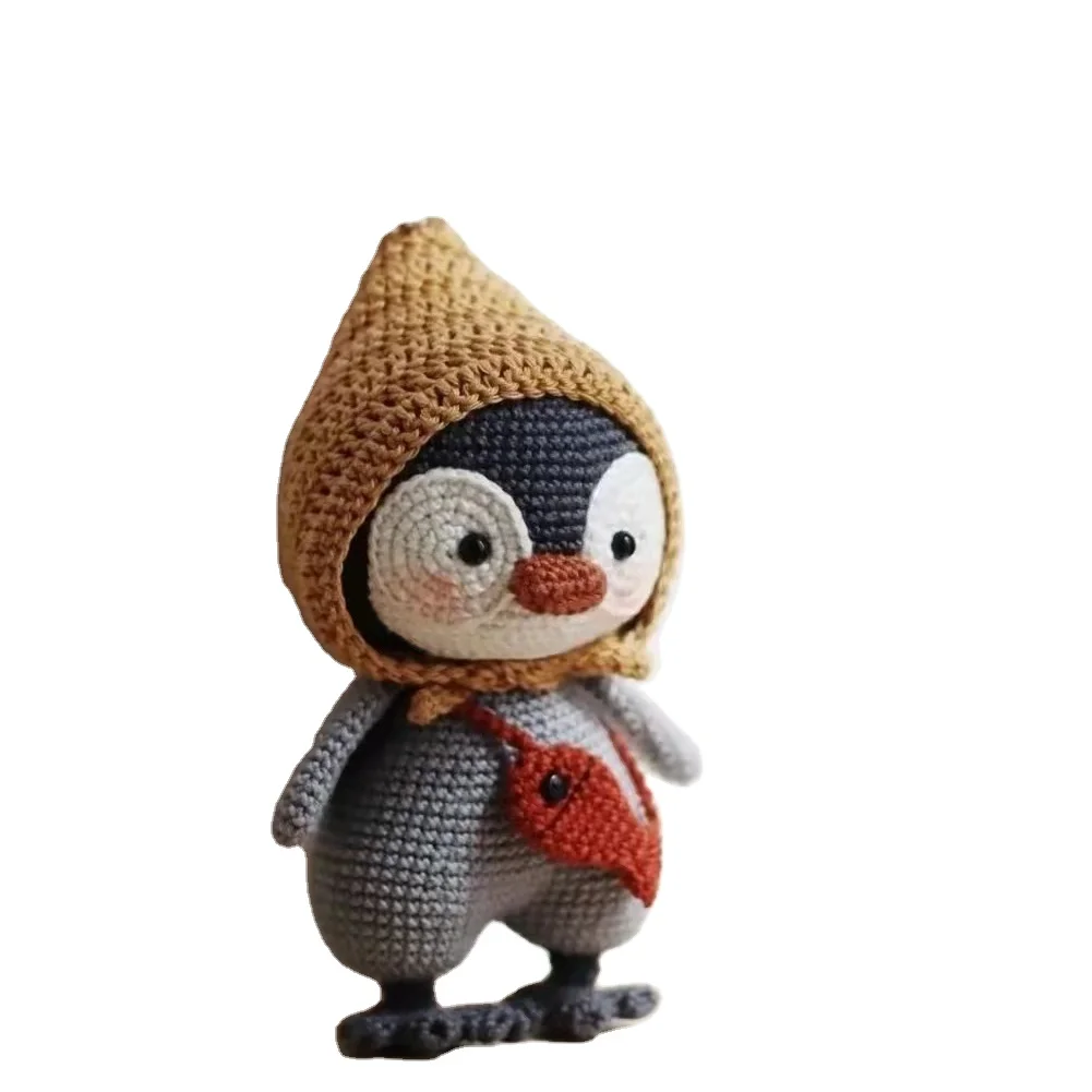 Cartoon Lovely and Cute Handmade Crocheted Penguin for Kids Toy