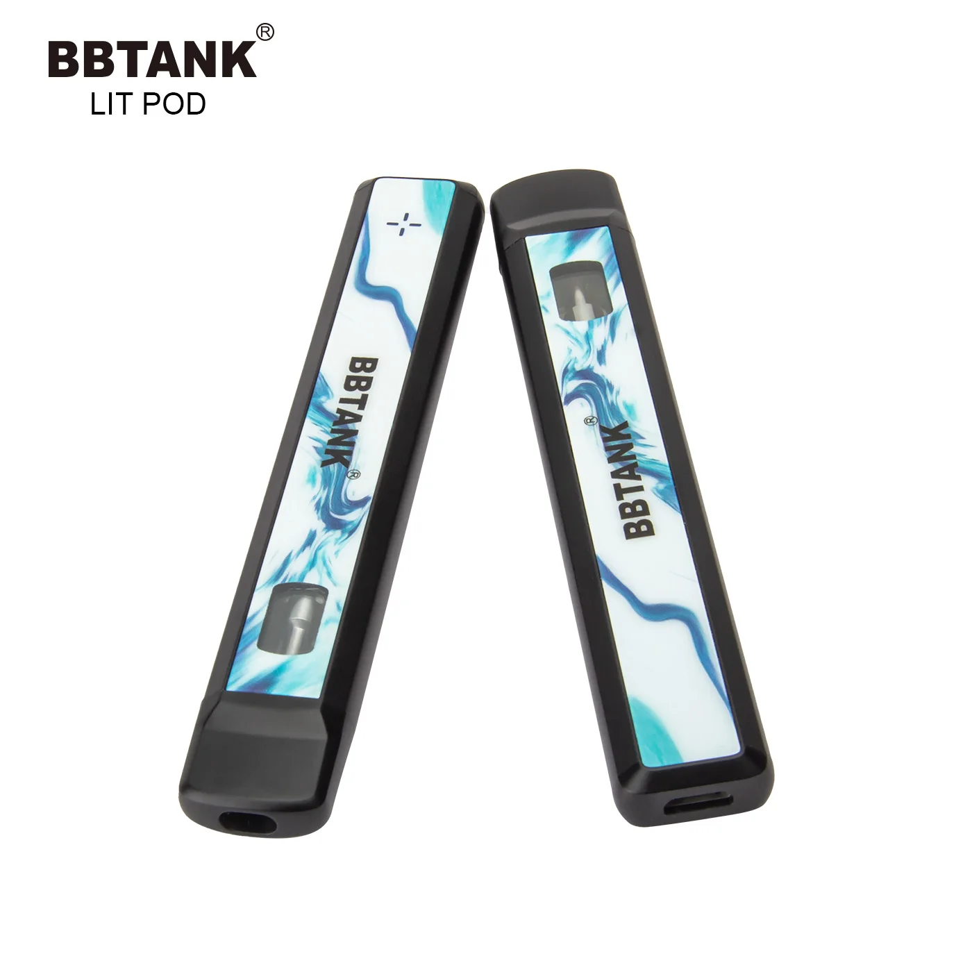 Lead free press on mouthpeice 510 glass atomizer rechargeable battery pod cbd vape cartridge