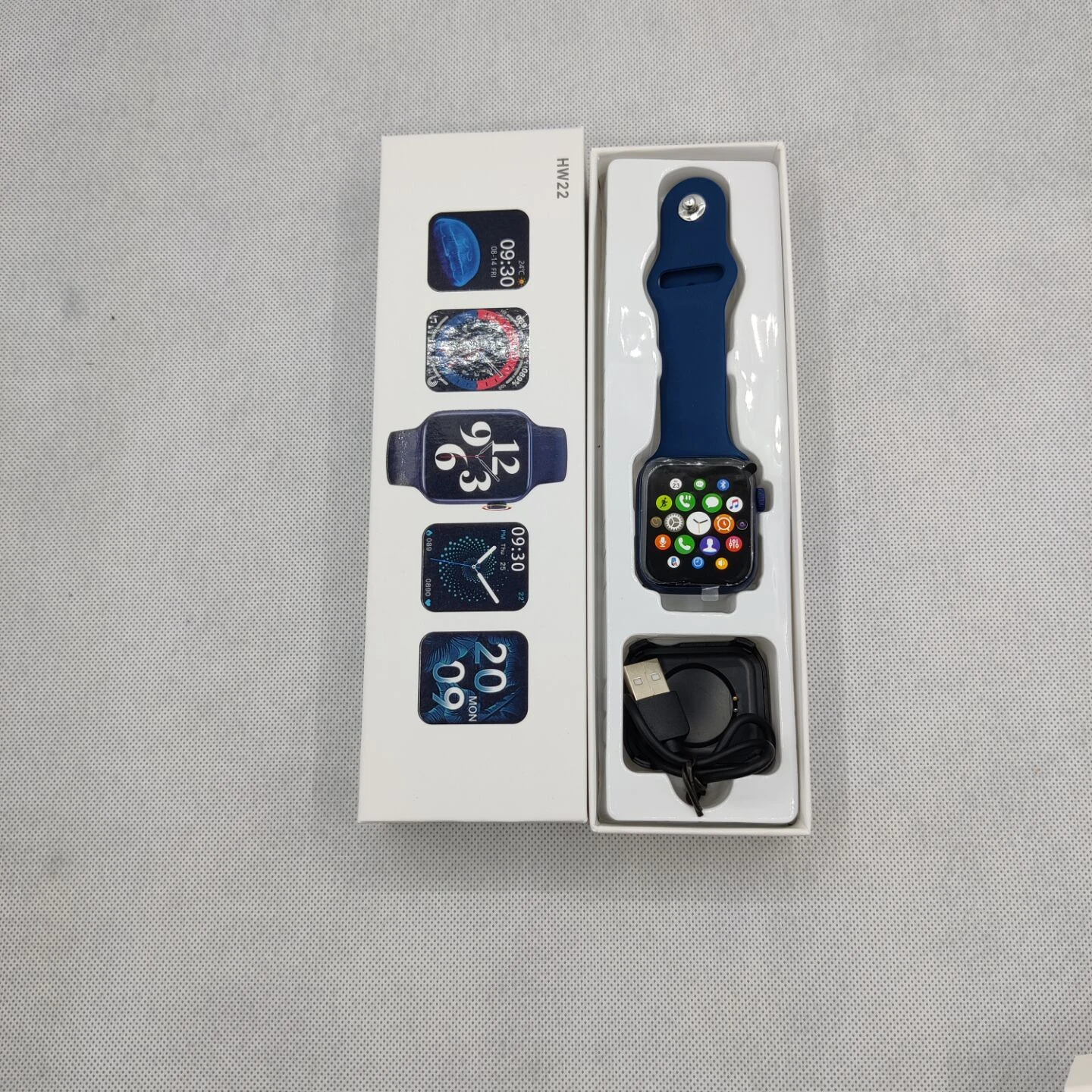 Hiwatch HW22 Smartwatch Series 6 1.75 Inch HD TFT DIY Watchfaces Smart Watch with Scroll Button