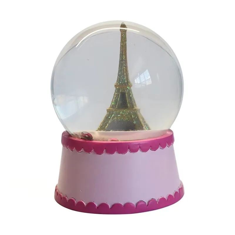 Wholesale custom resin simulation London Tower modeling snow glass globe tourist attractions souvenirs gift home decoration