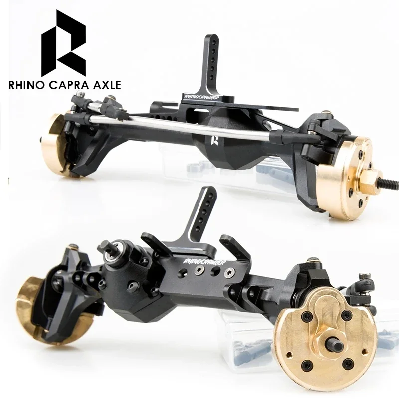 RC гусеничные детали Rhino Capra полностью ЧПУ алюминиевые офсетные оси для 1/10 осевых капр шасси LCG игрушечные аксессуары