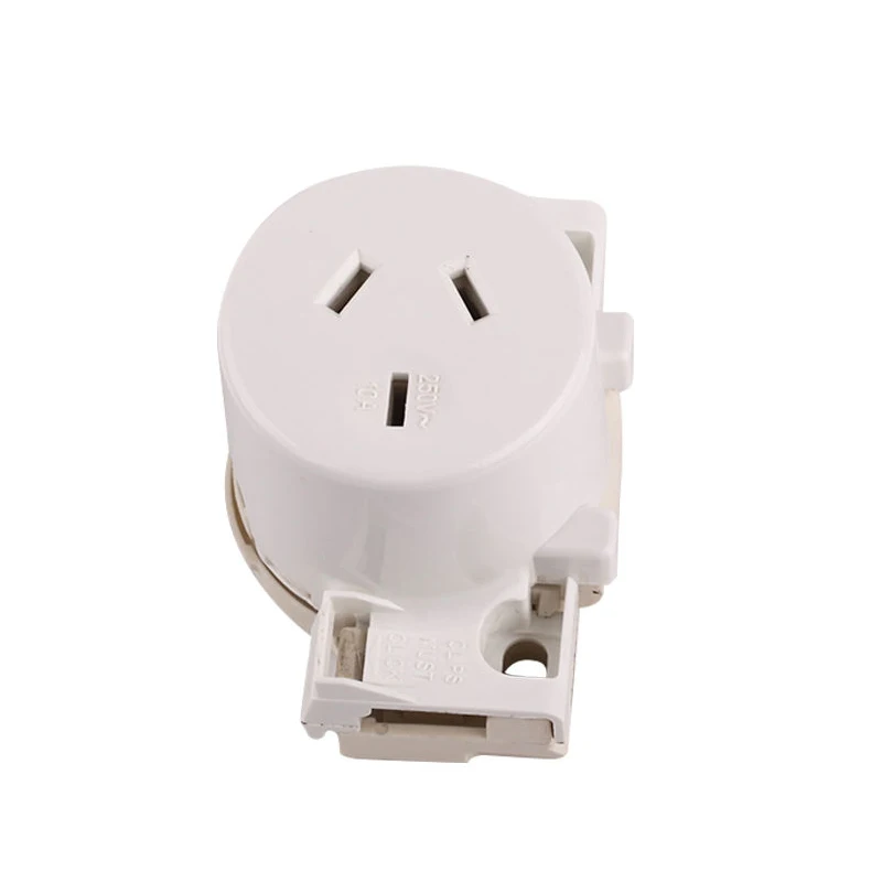 250V 10A Australia Quick Connect Surface Socket 413QC 3 Pin AS/NZS Saa Plug Base Quick Socket