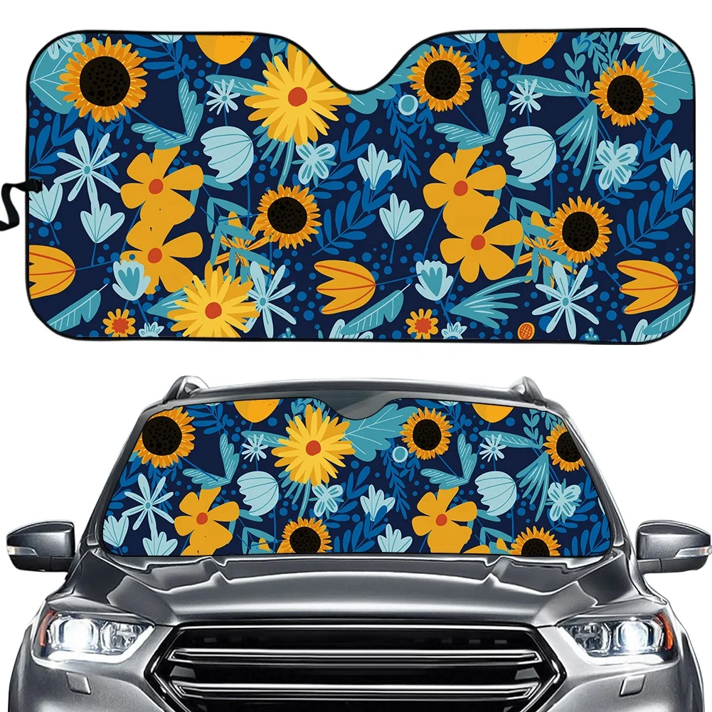 Love Cats Retractable Windshield Sun Shade for Car Front Window U V Heat Insulation Universal Car Window Sun Shade Visors