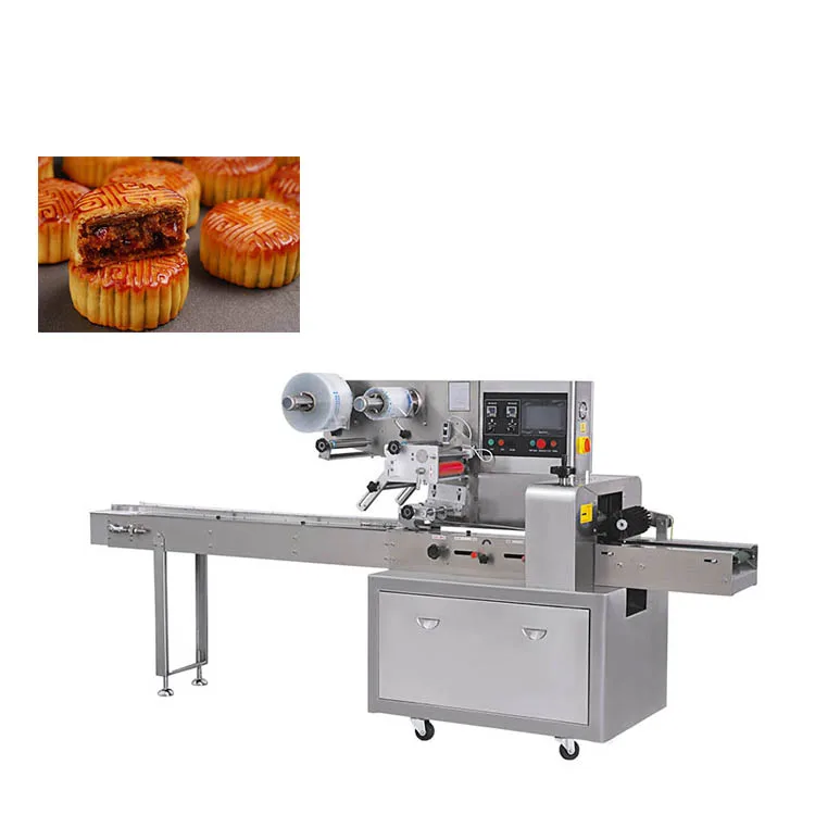 High Quality Bread cake snack food flow pack wrapper machine