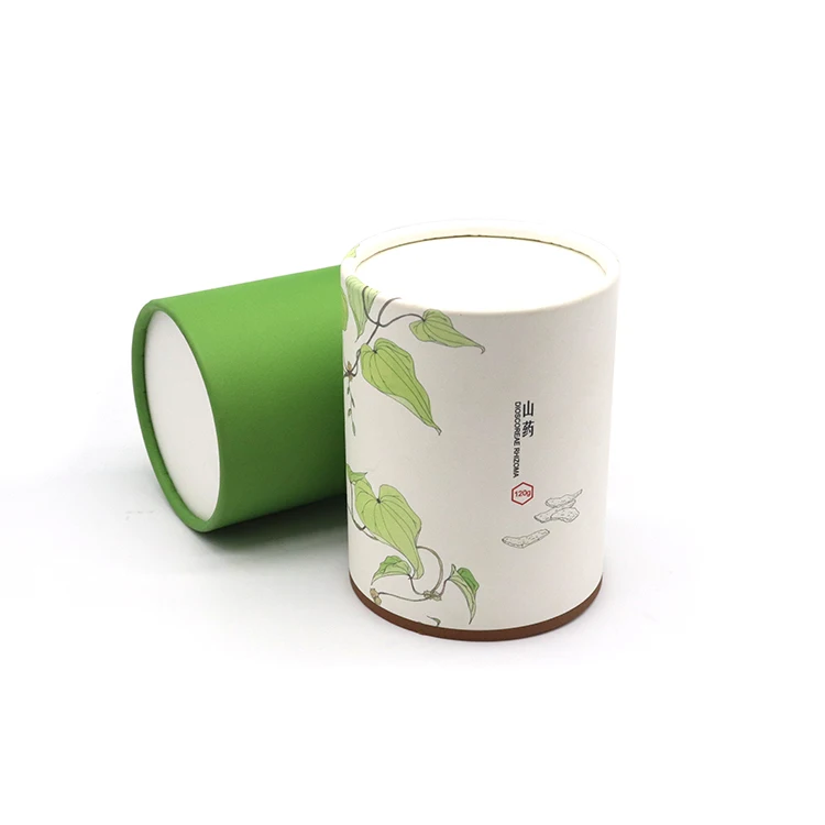 100% Recycled Luxury Candle Packaging Eco-Friendly Round Paper Tube Box Cosmetic Cylinder Packaging