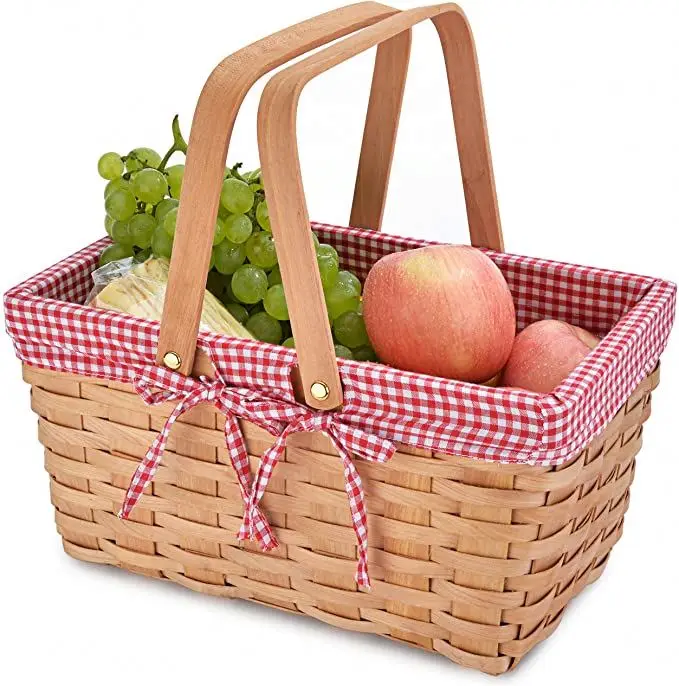 Insulated Large Size Picnic Basket 30L folding Cooler Bag Zip Closure Basket with Carrying Handles and collapsible