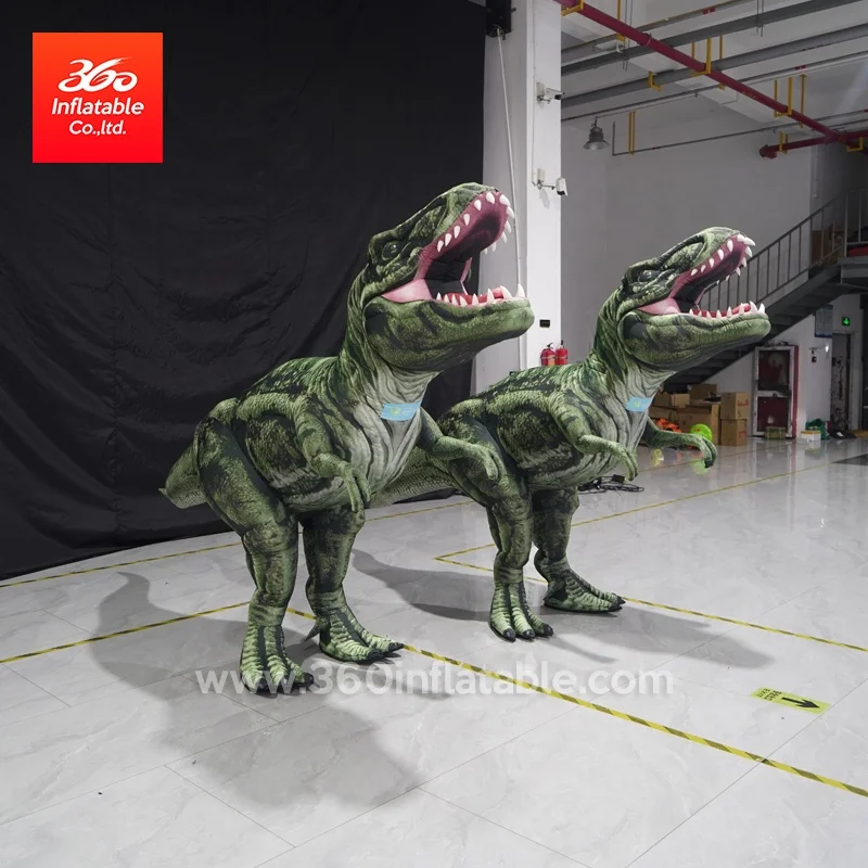 High Quality Oxford Fabric  Advertising Inflatable Cartoon Dinosaur Costume