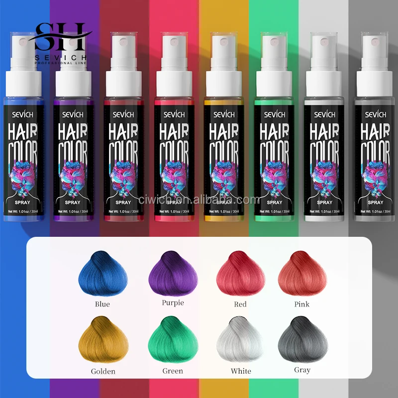 Semi Permanent Professional Hair Spray Hair Dye Color Temporary Color Spray Temporary Hair Color Spray