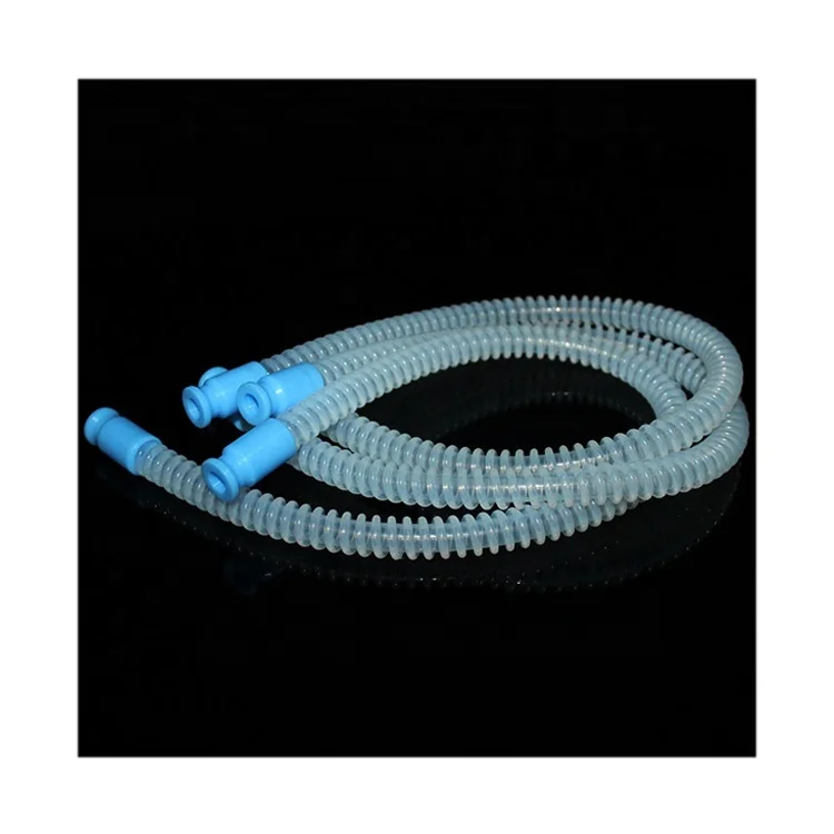Reusable anesthesia breathing circuit silicone breath circuit medical silicone corrugated tubing for icu ventilators