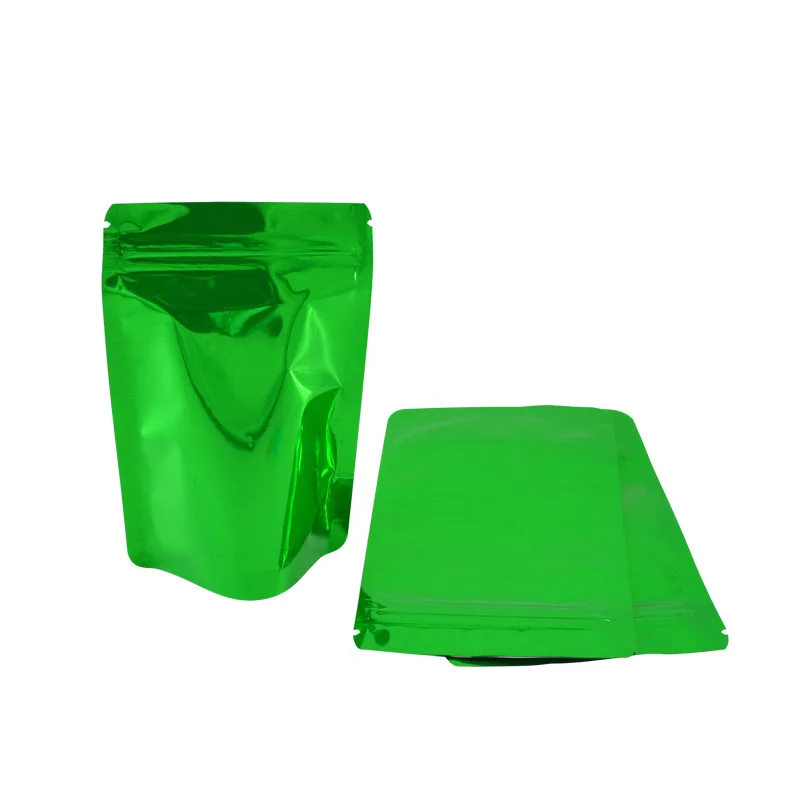 P114  8.5*13*5 cm Wholesale Price Mini Resealable Custom Tea Silver Mylar Aluminum Foil Pouch Food Packaging Bag