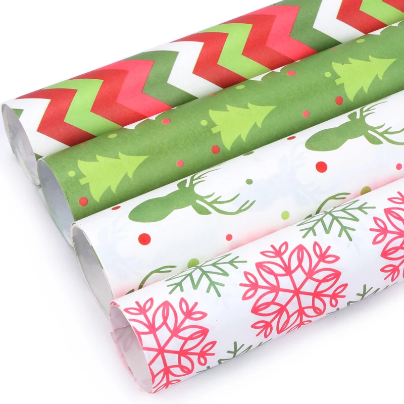 Vietnam free sample Christmas design gift wrapping paper rolls pretty printed gift Christmas wrapping paper