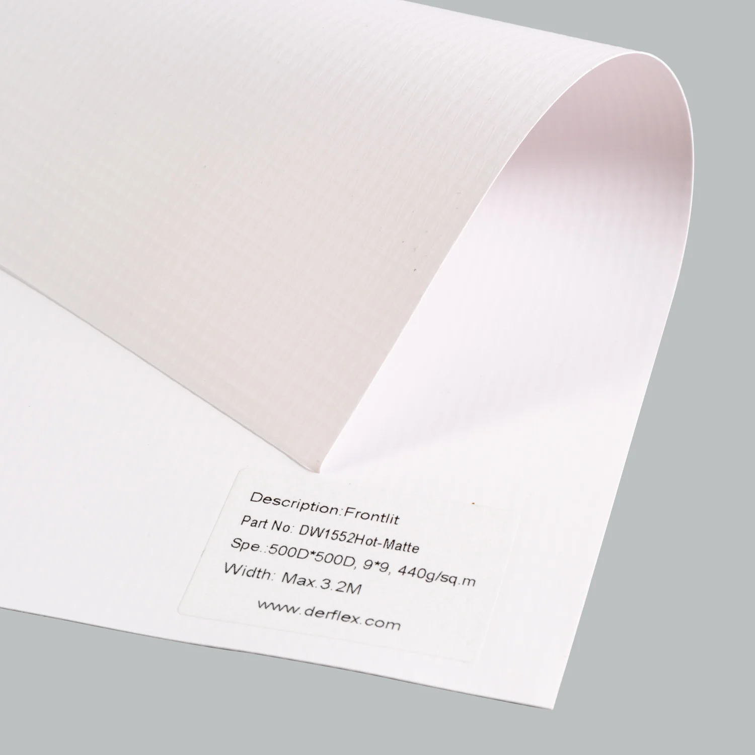 DERFLEX Stable Structure Billboard Outdoor Self Adhesive Vinyl 3.2m PVC Flex Banner 13OZ Frontlit Bright Color PVC Flex Banner