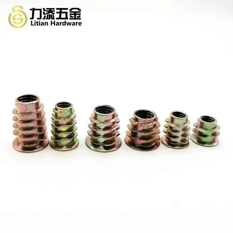 Furniture Wood Insert Nut B-Nut M5 M6 M8 Threaded Inserts F Wood Nut