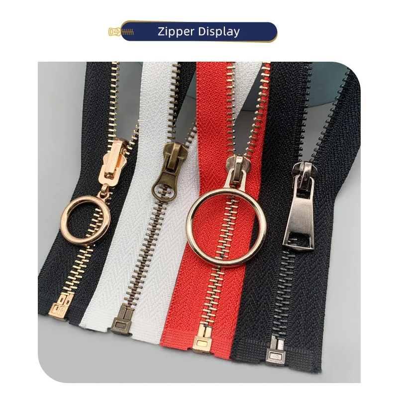 Factory Sales High Quality Garment Accessories Metal Zipper Antique Silver Teeth For Coats