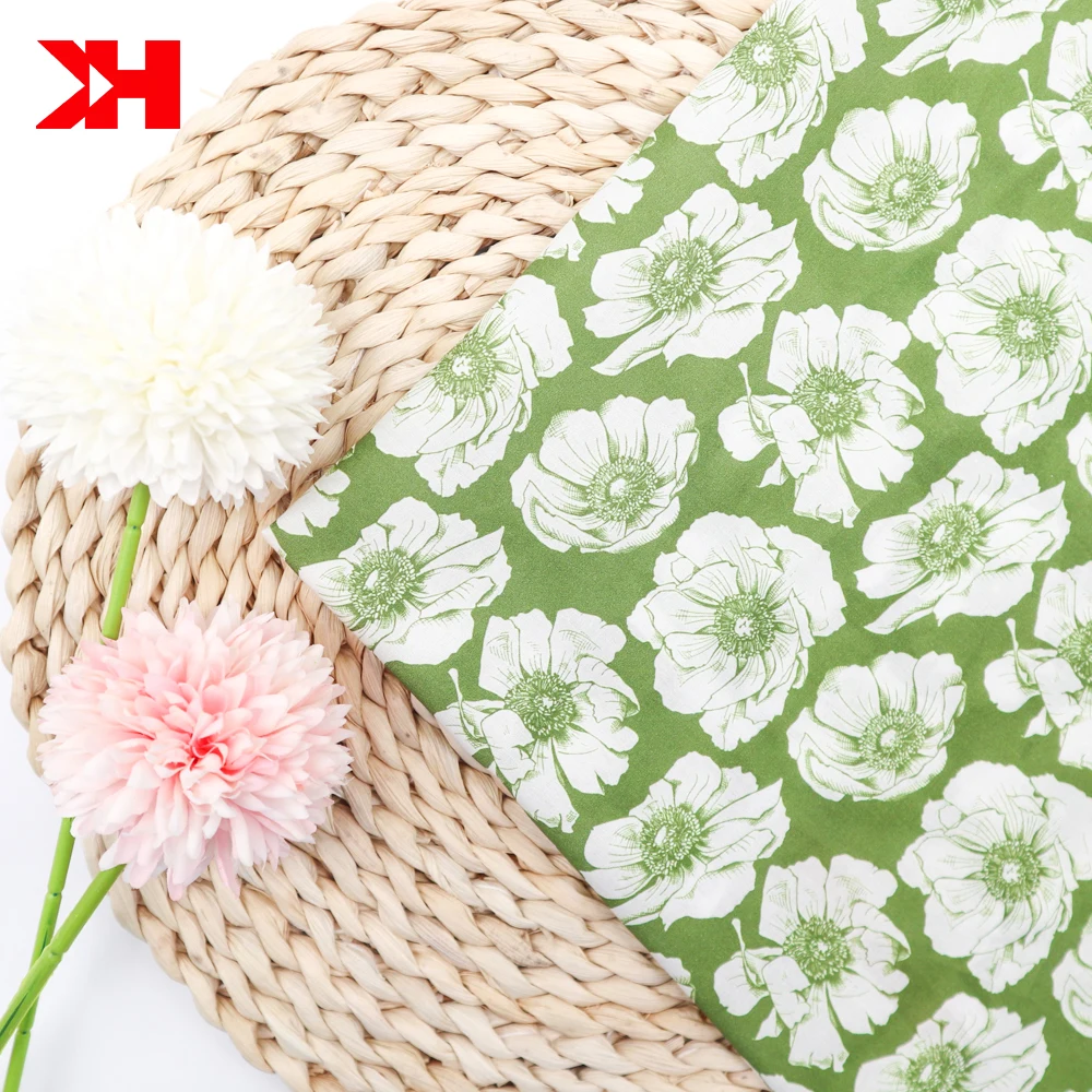Kahn new product 3d digital liberty baby flower print fabric swiss 100% cotton voile fabric for garment
