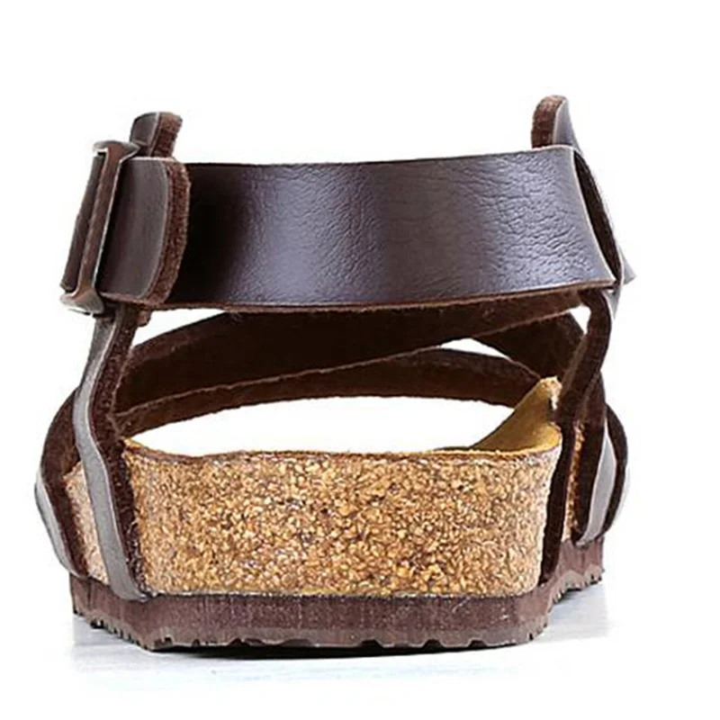 Unisex Solid PU Cork Sandal EVA Sandal Slipper