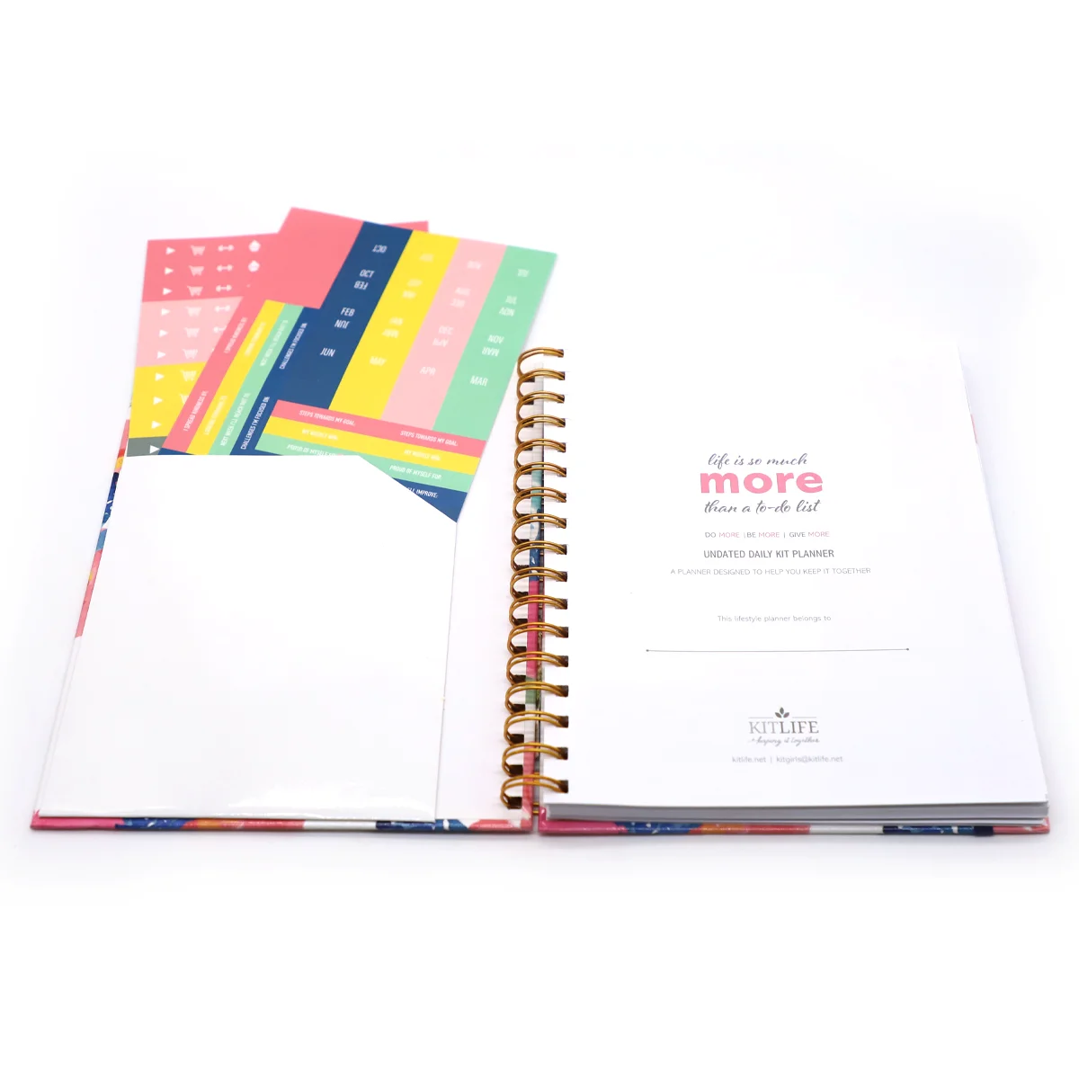 PU leather 6 rings loose-leaf binder spiral notebook folder agenda planner organizer journal customize