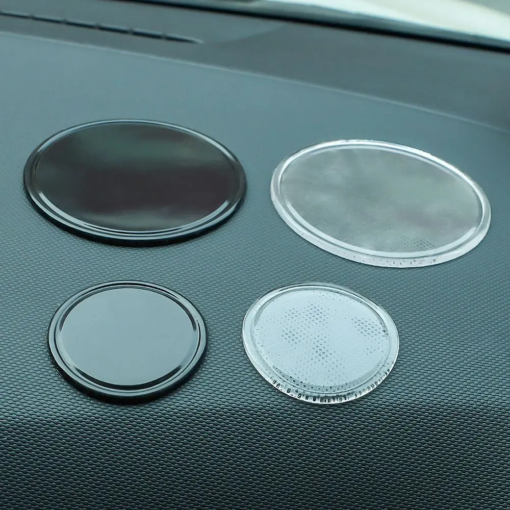 Factory Price Car Phone Key Holder Non-slip Mat Silicone Round Anti-skid Toy Pad Sticky Gel for Mobile Phone Sticker Pad