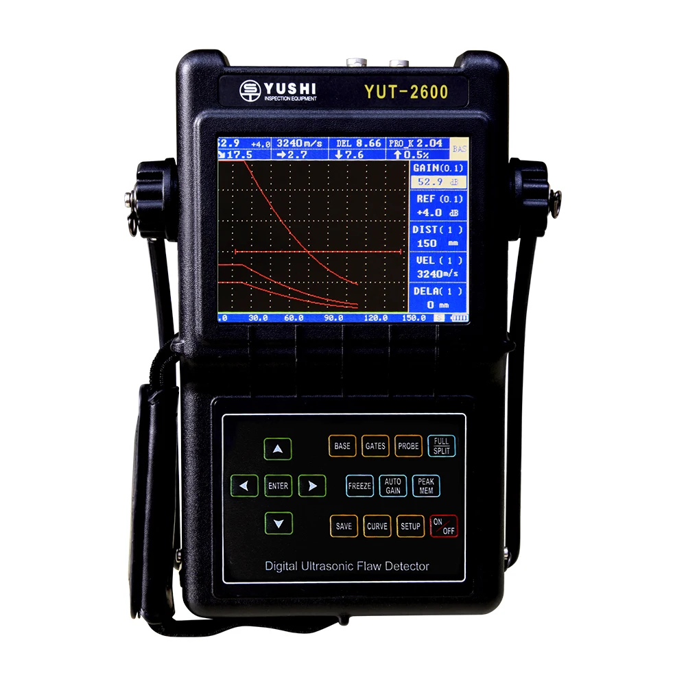 Freeshipping YUSHI NDT Ultrasonic Flaw Detector YUT-2600 Weld Inspection DAC Curve Manufacturer Portable