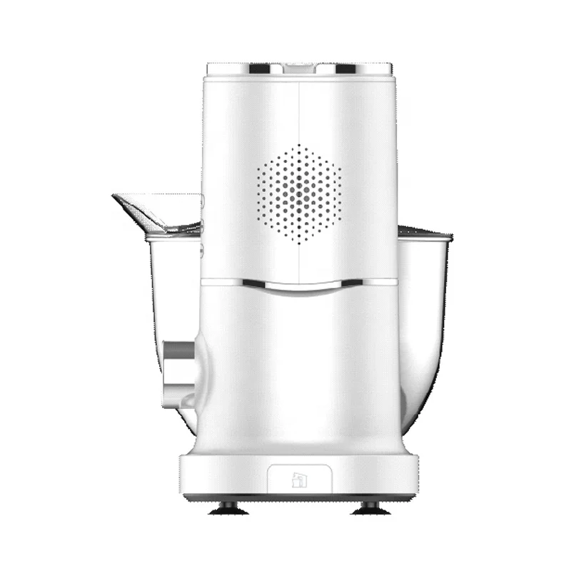 6 Speeds 1000W Customized Plastic Housing Stand Mixer with Full Metal Gears Belt-driven System and Transparent Lid for Kitchen