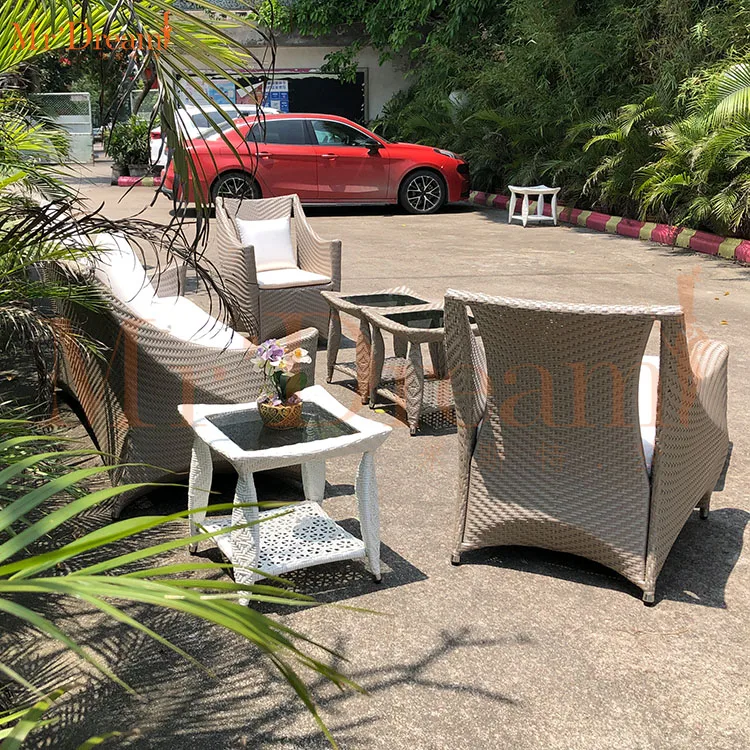 Mr Dream contemporary Shangri-La Hotel rattan wicker outdoor garden lounge suit sofa set
