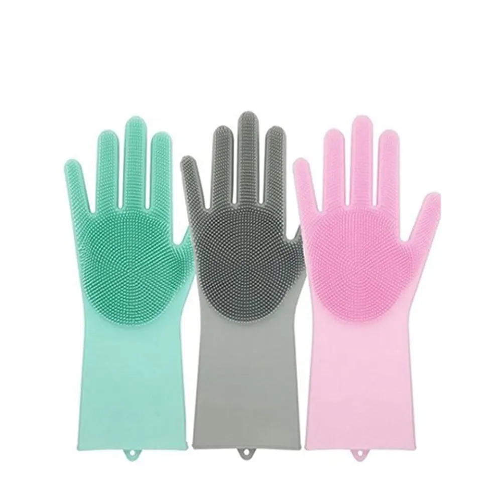 High quality ECO friendly No BPA waterproof household gloves utensil Cleaning silicone Dish Washing Gloves