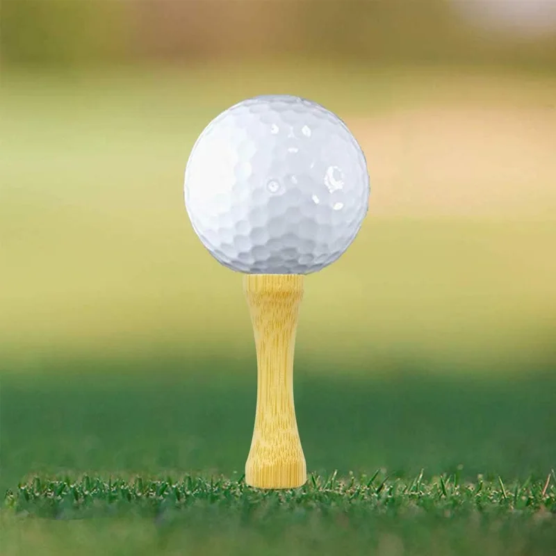 Custom made Step Down Golf Tees 100 Count Wooden Natural colors Bamboo Golf Castle Tees