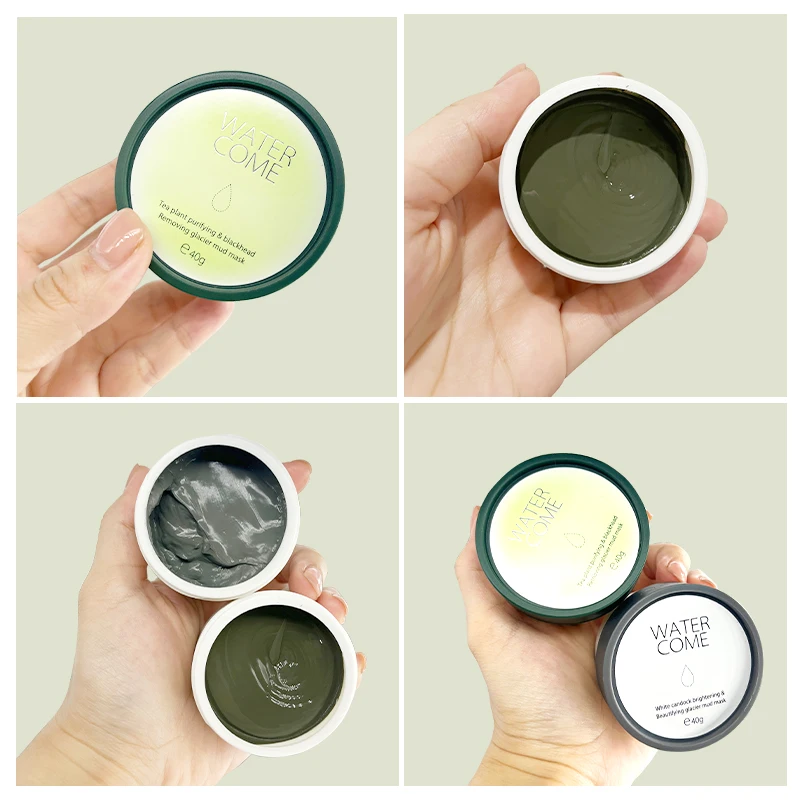 Wholesale 40g  4pcs Moisturizing Deep Cleaning Anti-acne Clay Mask Collagen Brightening Mud Facial Mask