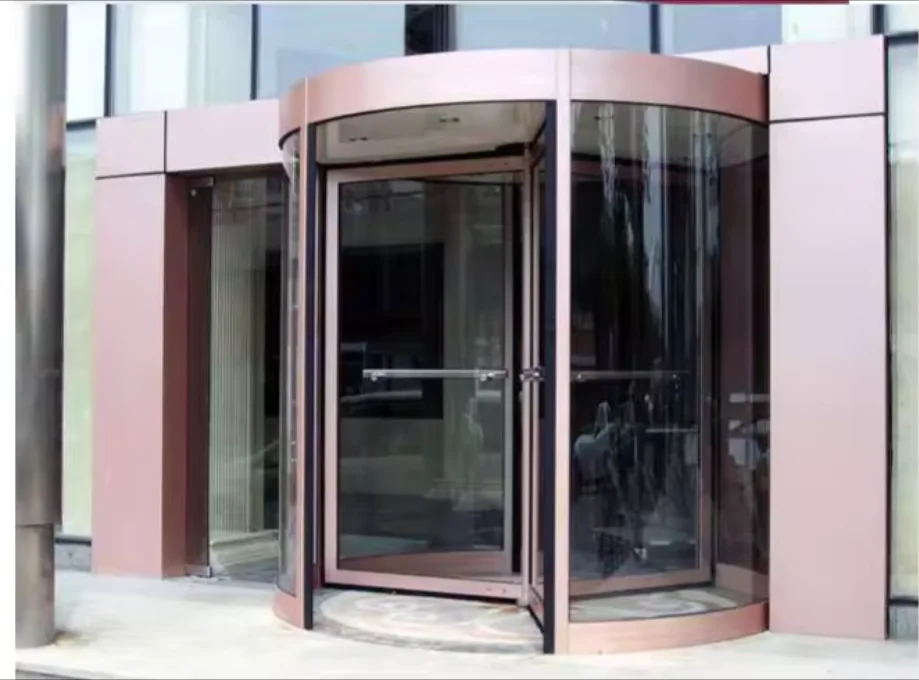 LongTai Auto Revolving Door Entrance Large Comprehensive Commercial Automatic Rotation Sliding Glass Door