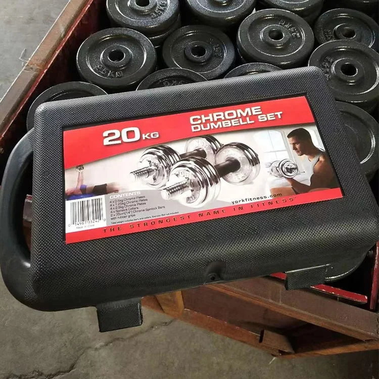 
Portable 15kg 20kg 30kg chrome dumbbell set combination dumbbell for sale 
