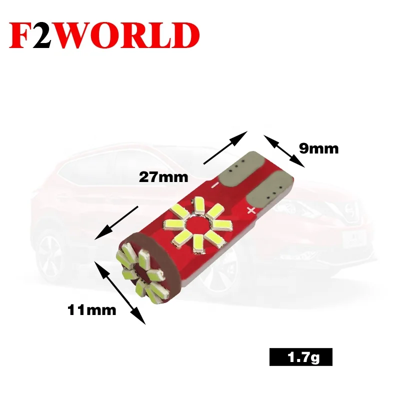 194 LED Bulb 6500K White T10 24smd 4014 Chipsets 168 2825 LED Lights Error Free Canbus W5W 175 LED Bulbs for Dome Map Door