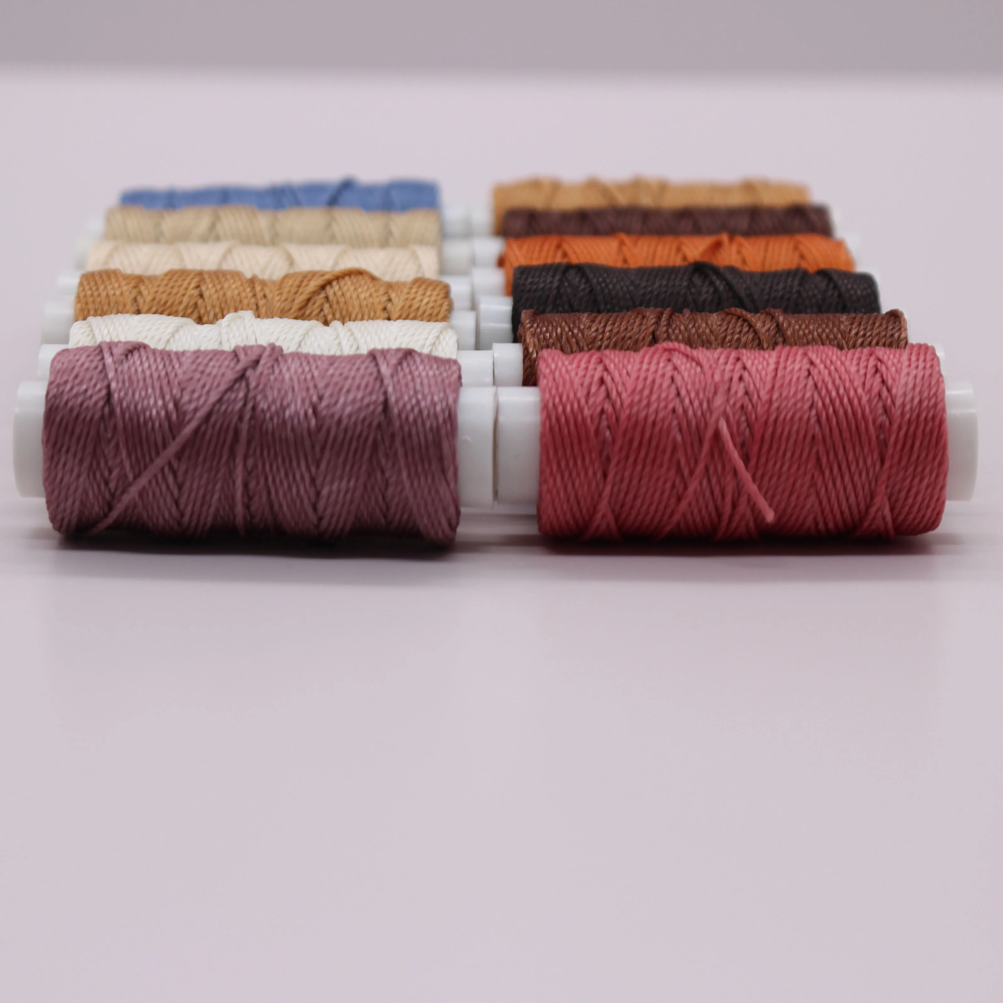 Wholesale 0.8mm 15meters Leather Sewing Waxed Thread Waxed Thread Practical Long Stitching Thread for Leather Craft DIY