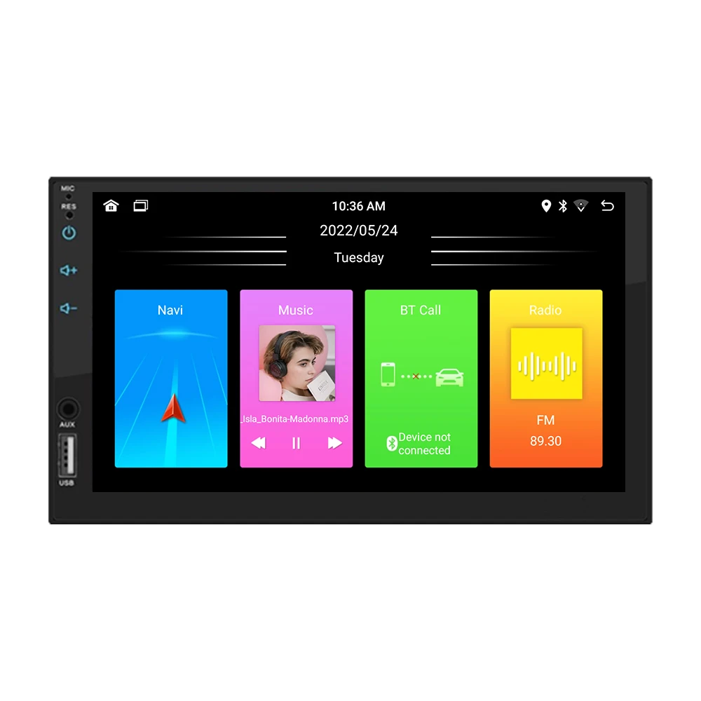 Universal 2din Double Din Navigation GP Universal 7 Inch Touch Screen Car Radio Player Car Audio with wireless carplay
