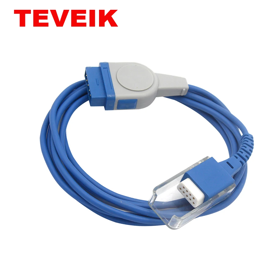 Wholesale Spo2 Adapter Cable Custom SpO2 Extension Adapter Cable 11pin to DB9 female Compatible With Monitor Spo2 Cable