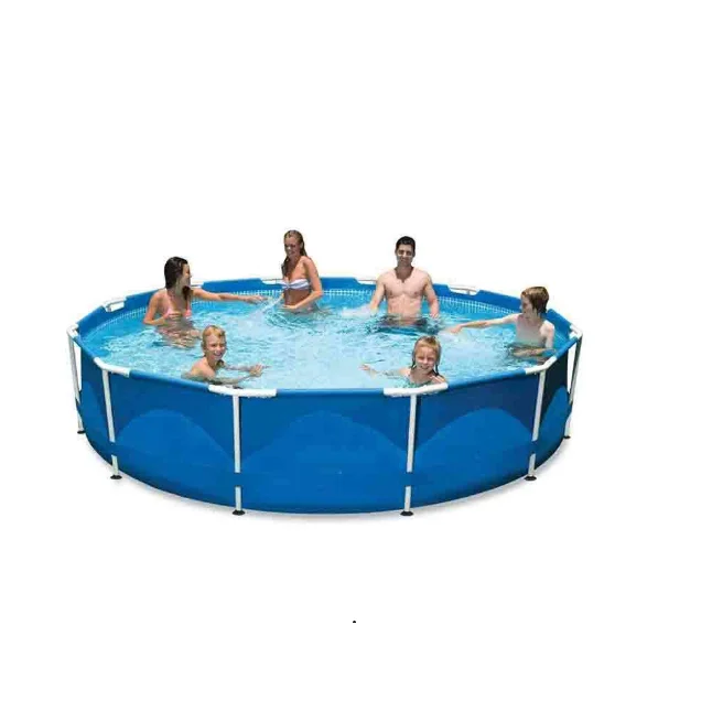 Portable 3000L Metal Frame Swimming Pool Rectangular XL size for Home Outdoors Easy Install with Pump and Filter