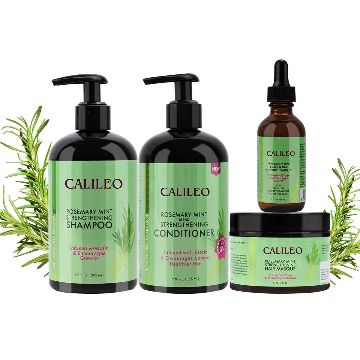 Organics Rosemary Mint Strengthening Hair Masque Infused w/Biotin Encourages Growth Hair Mask Hair Conditioner Shampoo