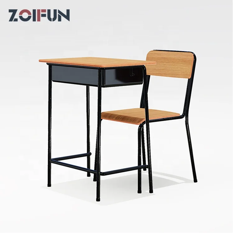 Classroom desk and chair children table desk student and university school furniture classroom desk chair set