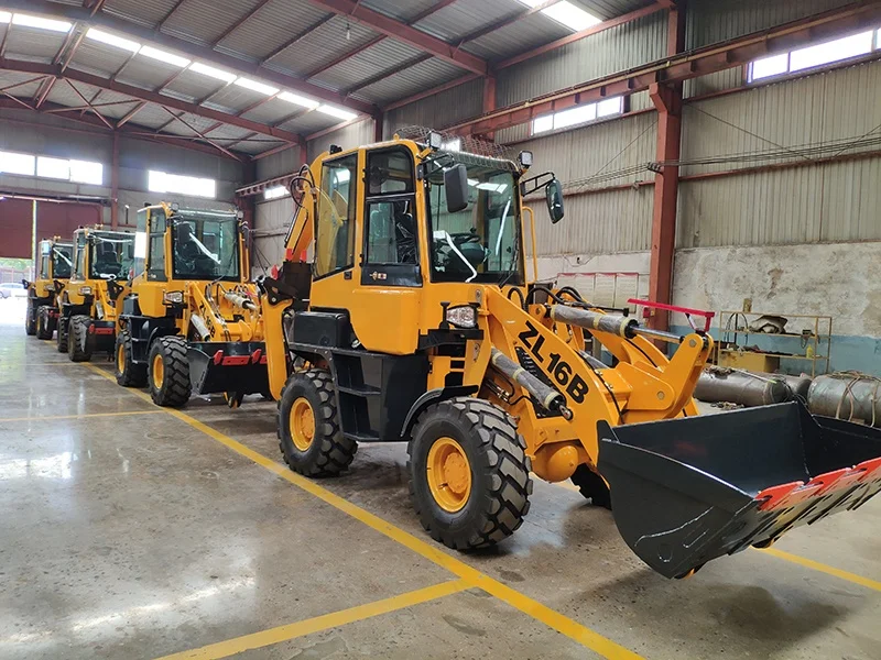 Manufacturer Mini Loader 4WD Tractor with Front End Loader and Backhoe Mini Tractors Yellow Green UNIQUE Training Long Power ISO