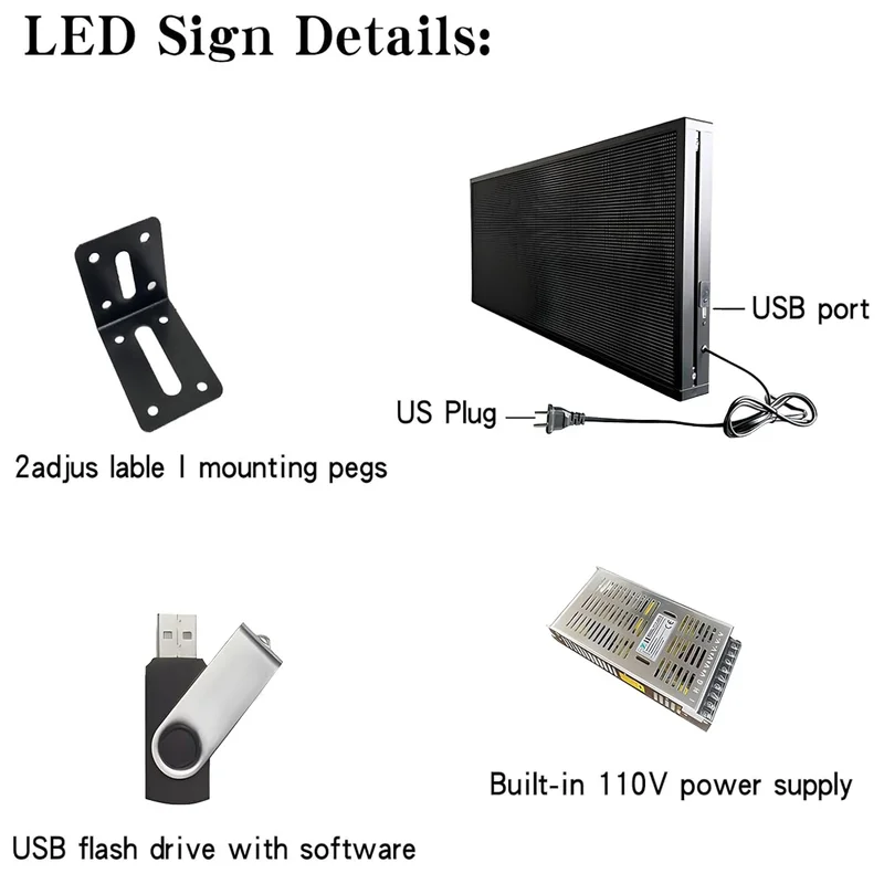Bank Advertising Red Color Indoor Outdoor Module Led Digital Panel Board Scrolling Text P4 Rollable Led Light Smart Display Sign