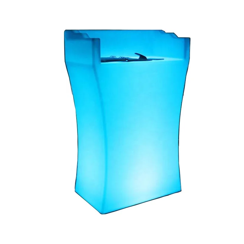 
Waterproof RGB color changing luxury modern led bar counter for hotel 