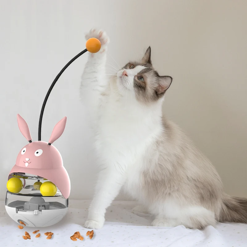 funny cat leaking food toy cat food tumbler toy mini dog food toy and cats hill