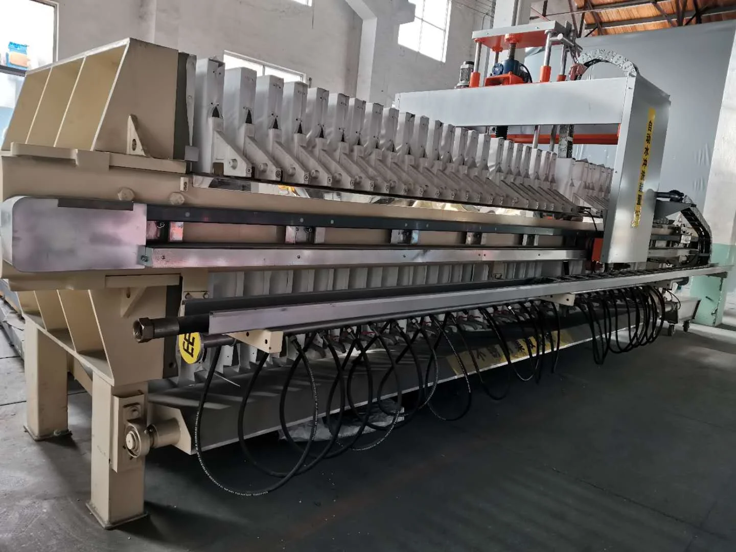 Shanghai Dazhang Hydraulic chamber filter press for Wine, Milk, Chemical, wastwater treatment Industry