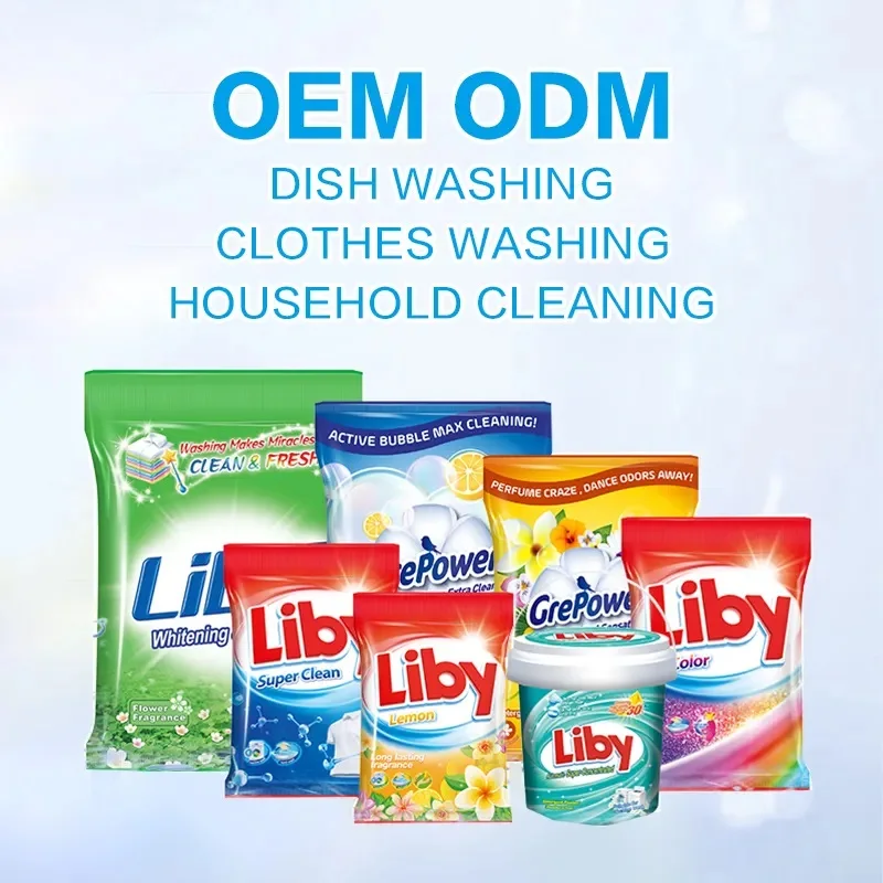 Liby China Factory Washing Powder Accept Customized Logo Cleaner Laundry Detergent Powder