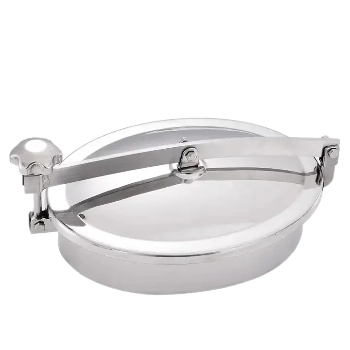 WZ Stainless Steel 304 316 316L without pressure tanks mini type manhole oval cover