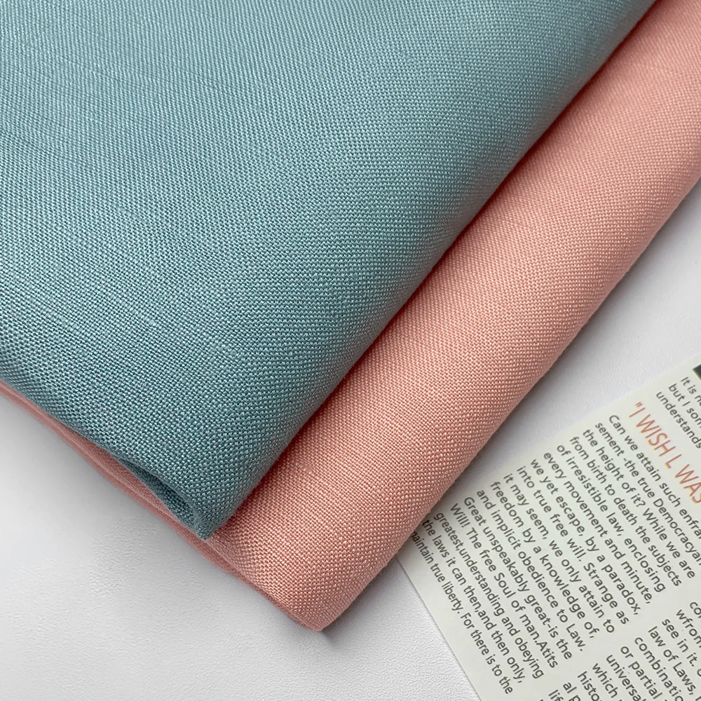 Linen textile dress shirt soft washed viscose synthetic cotton blend linen fabric clothing cotton fabric