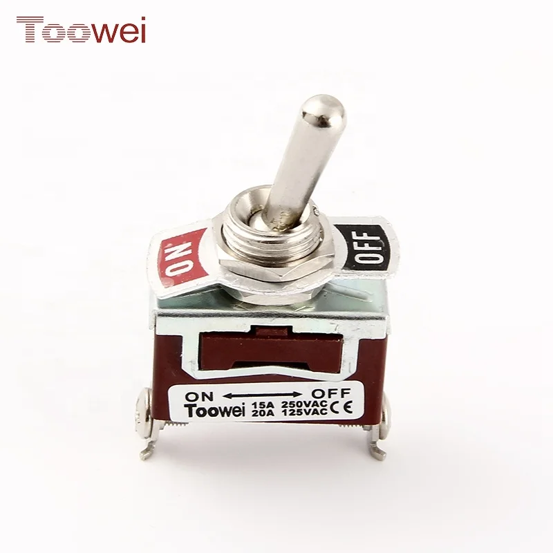 Double Pole Double Throw 6 Pins 12mm ON-ON heavy duty toggle switch