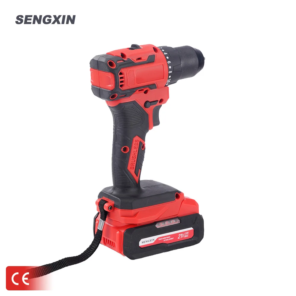 SENGXlN Variable speed Power Drills 21V Cordless Drill  Lithium Battery Handheld  Power Tools